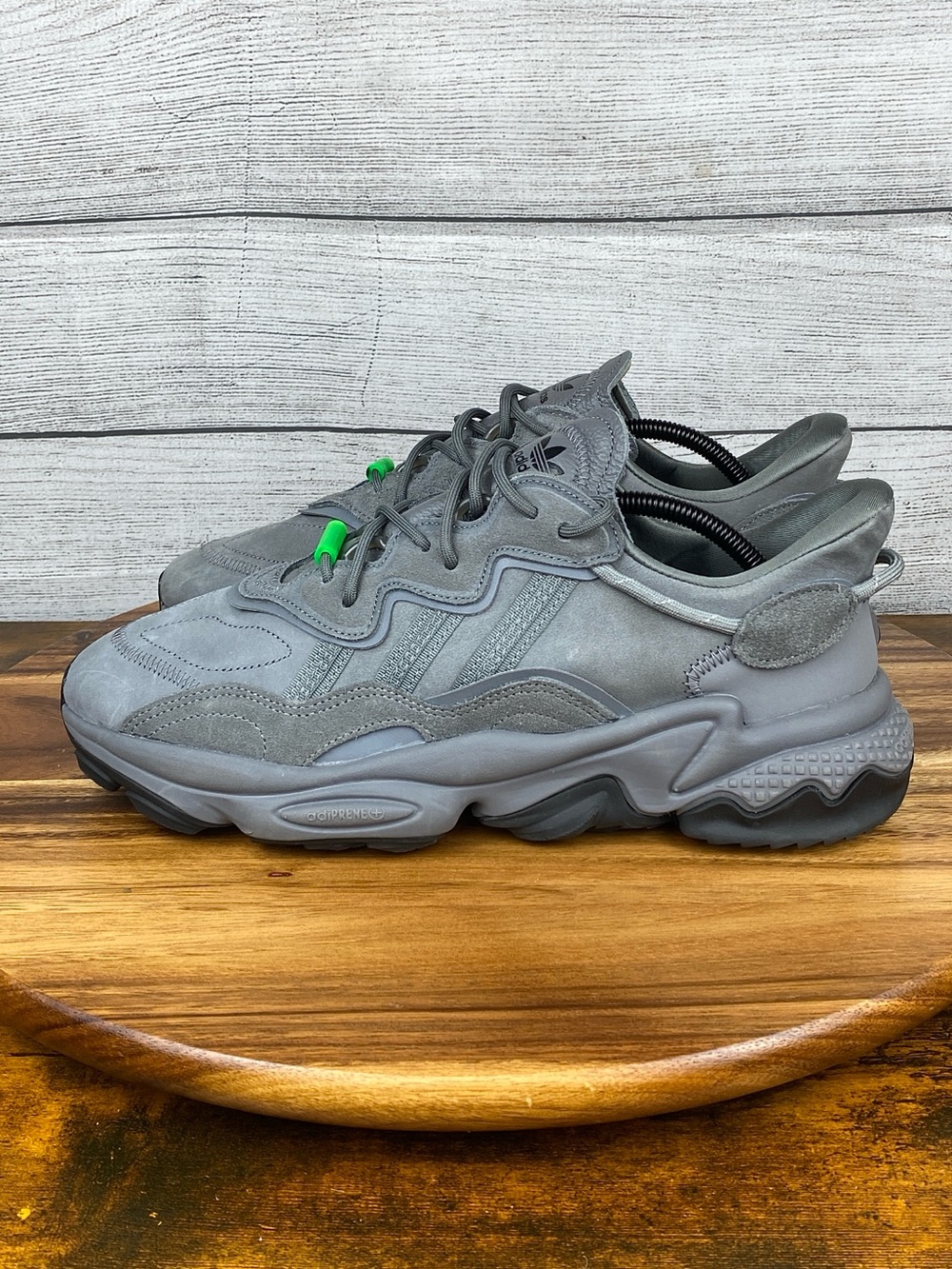 adidas Ozweego TR Grey Solar Green Men’s Shoes EE7001 Sneaker Size 10.5
